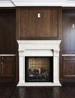 fireplace mantel